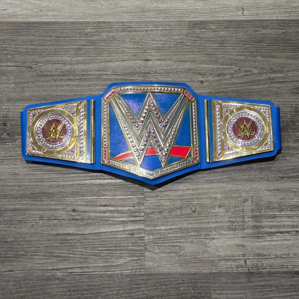 WWE Universal Championship Blue Toy Title Belt | Halloween Costume Accessory